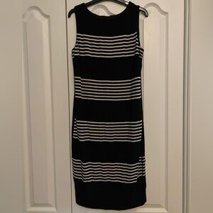 Frank Lyman Design Black and White Bodycon jersey Dress